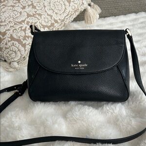 Kate Spade Black Pebbled Leather Crossbody Bag
